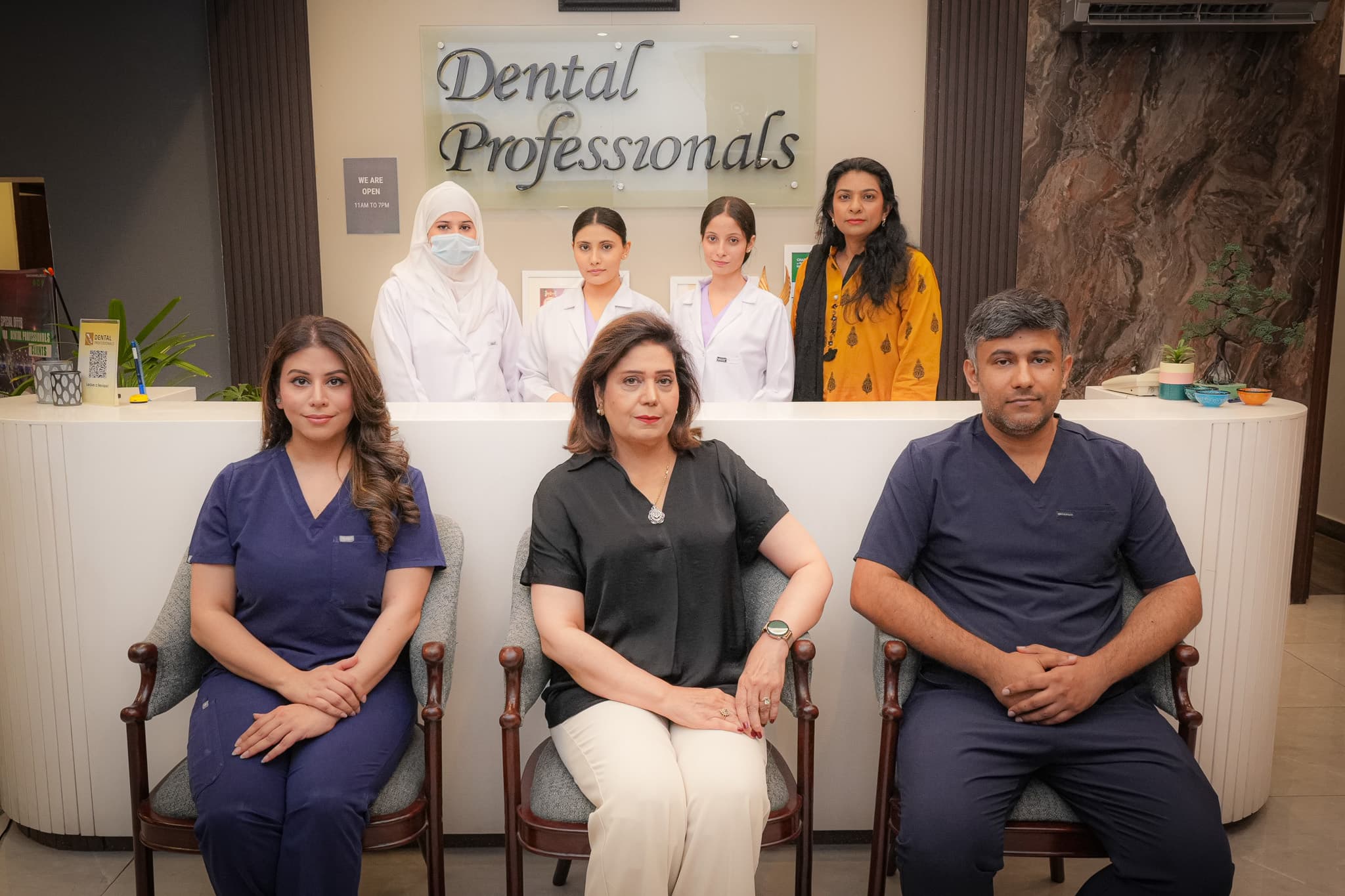 Dr. Saiqa Ahmad with their team